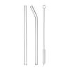 Durable Glass Drinking Straws Set Trendy Glass Drink Straw Brush Set for Reducing Plastic Waste In Everyday Life
