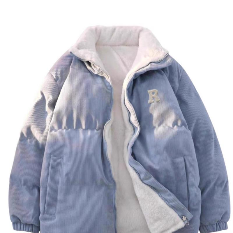 Dwustronna bawełniana odzież z wełny jagnięcej Męskie i damskie kurtki sztruksowe Jesień i zima Nowe pary Pogrubiona ciepła odzież bawełniana Męska