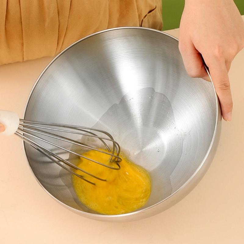 Stainless Steel Meal Prepping Bowl Easy To Clean Serving Bowls Reusable Salad Bowl Practical Mixing Bowl for Salad