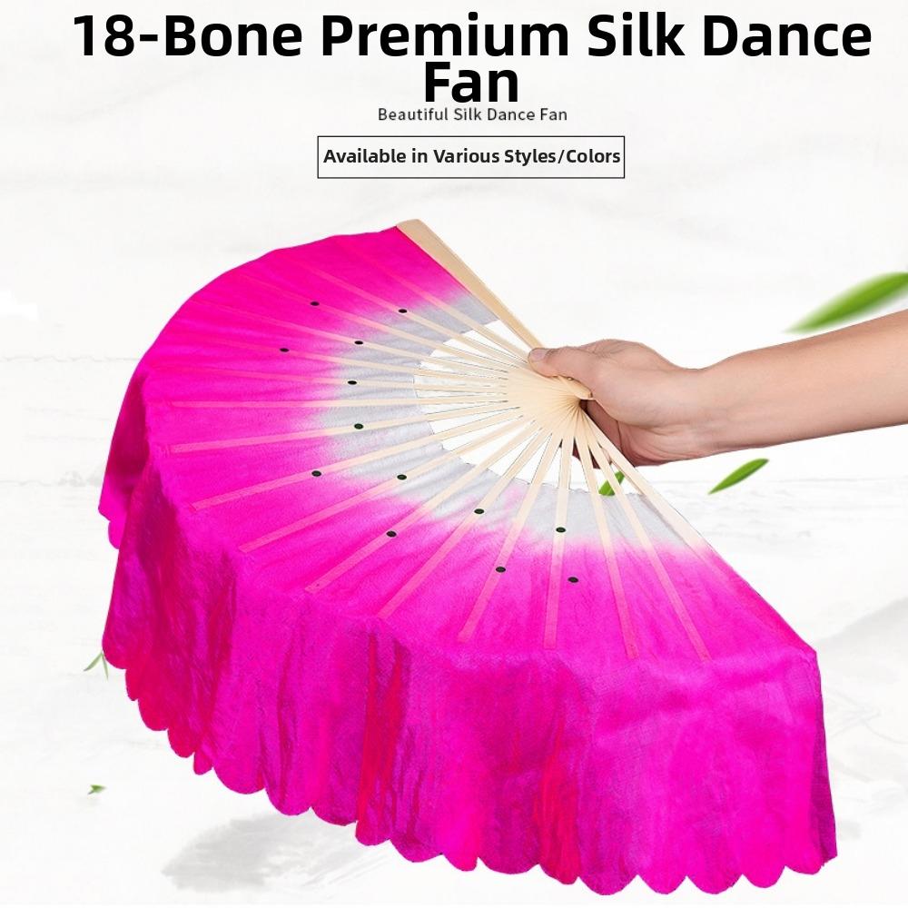31cm Bamboo Chinese Short Bellydance Fan Multicolors Bamboo Fans Yangko Dance Prop Performance