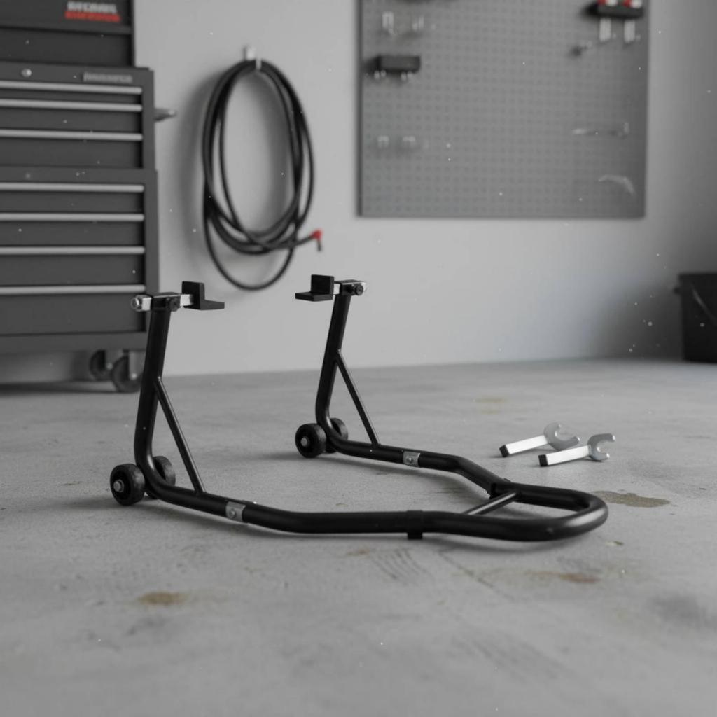Motorcycle Paddock Stand Heavy-Duty Front Rear Wheel High Load Capacity