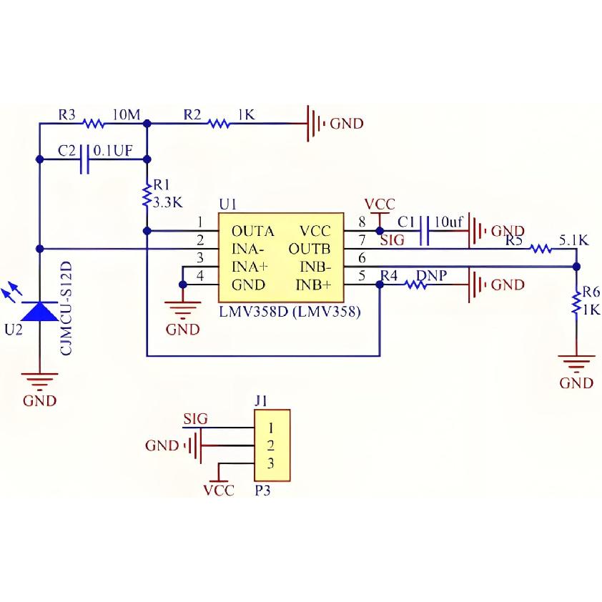 5pcs MCU-GUVA-S12SD Solar UV Intensity Sensor, GUVA-S12SD UV Detect Sensor, Ultraviolet Light Sensor, S12SD Light Sensor, Wavelength Detection Range