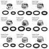 Adattatore per Filtro Acqua 18/20/22/24mm a 22mm con Guarnizione Set Adattatori Metallici per Rubinetto Connettore Aeratore Rubinetto Cucina