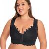 Large Size Front Clasp No-padded Thin Underwear Beautiful Back Seamless Large Chest Push-up Bra