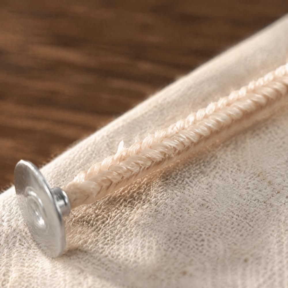 50pcs 50 Pieces Candle Wicks Pre-Waxed DIY Candle Wicks Natural Soy Candle Wicks Soy Candle Making