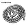 1.5/2M 16/10mm Flexible Spiral Cable Wire Protector Cable Organizer Computer Cord Protective Tube Clip Organizer Management Tool