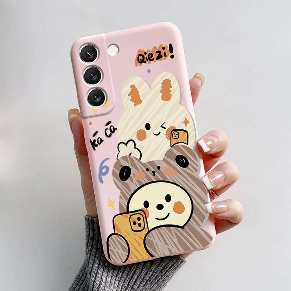 Case For Samsung Galaxy S22 Bags S 22 Plus Ultra Cover Protective Silicone Funda Astronaut Phone Case Coque For Samsung S22 Capa