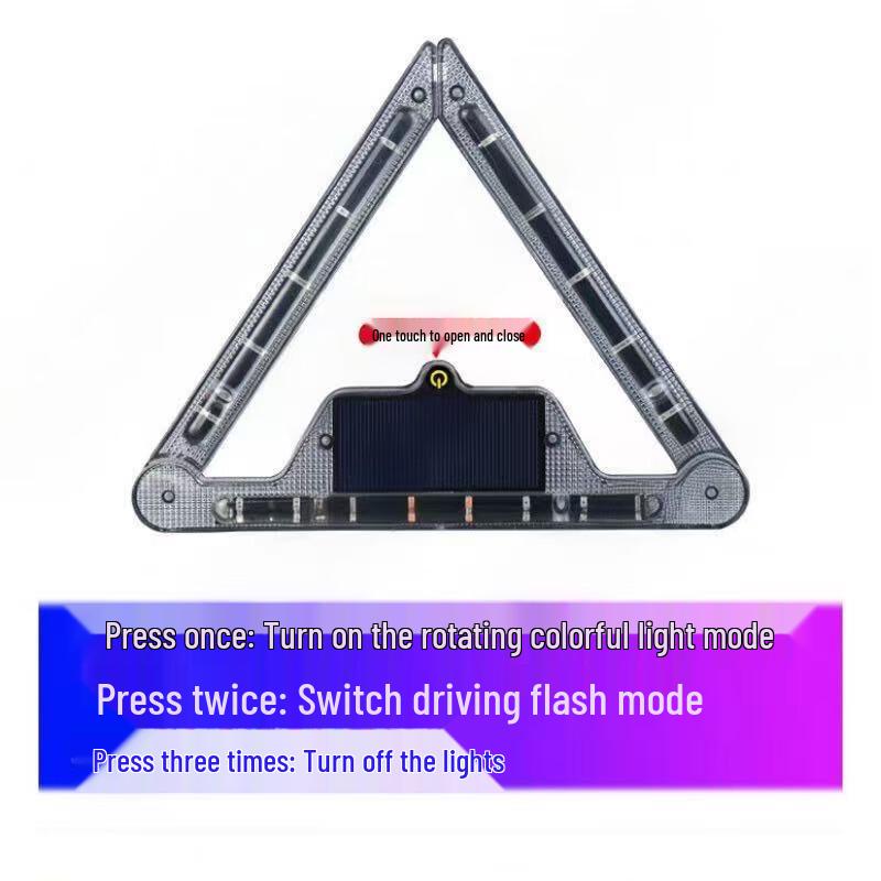 Foldable Solar Emergency Warning Light