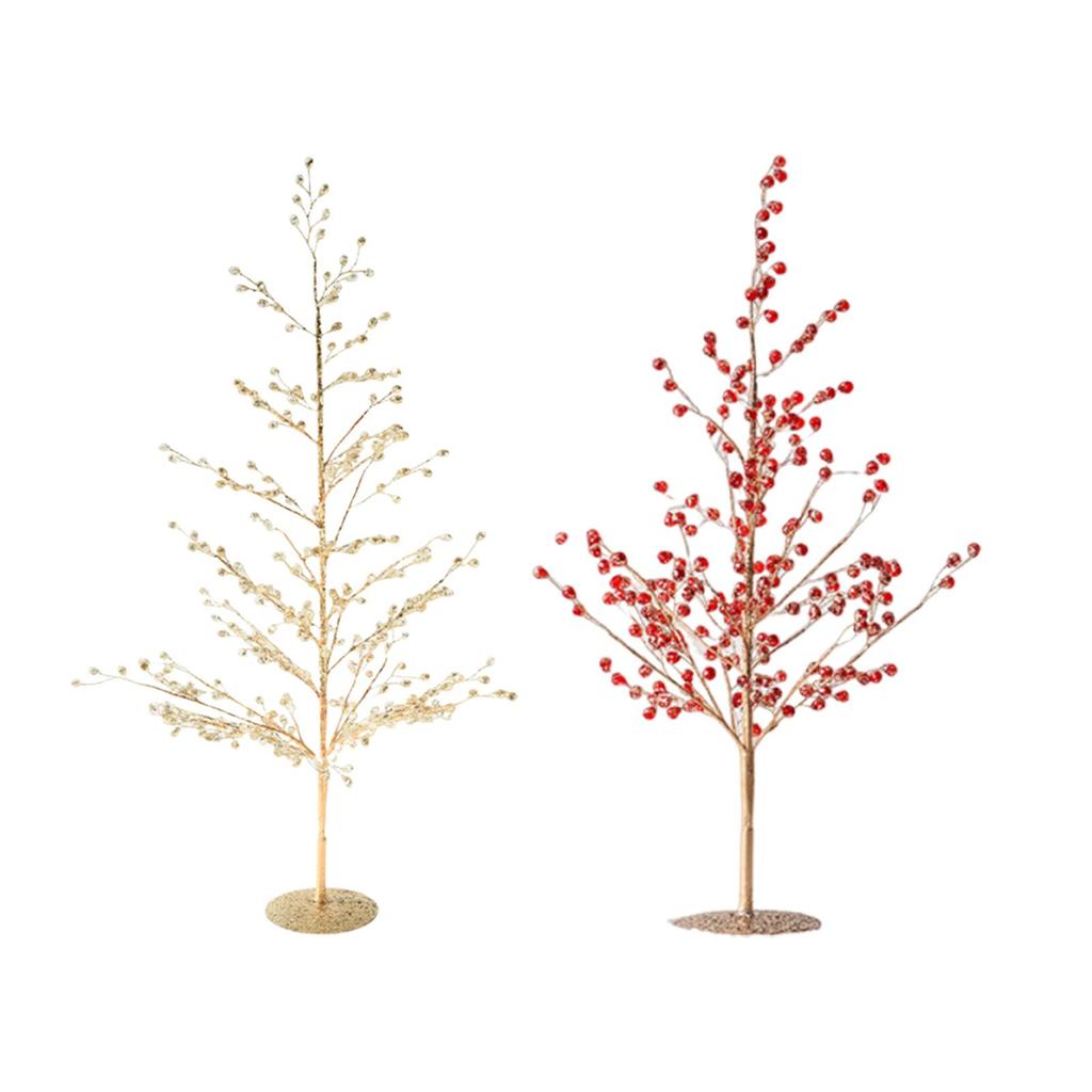 Artificial Tree Acrylic Birch Branch Sparkling Centerpiece Table Decor Christmas Holiday Display for Bedroom Party Home
