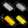 4/8/12Pcs Beekeeping Transport Cages Yellow White Bees Queen Post Room Cage Plastic Queen Prisoner Bee Cage Apiculture Tools