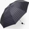 Tiangtang 33641E Kids' Manual Three-Fold Plaid Umbrella, Black