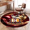 Bradford City AFC Pattern Round Rug, Indoor/Outdoor Mat, for Picnic, Gameroom, Bedroom, Office, Living Room, Home Decor Carpet, Birthday Gift