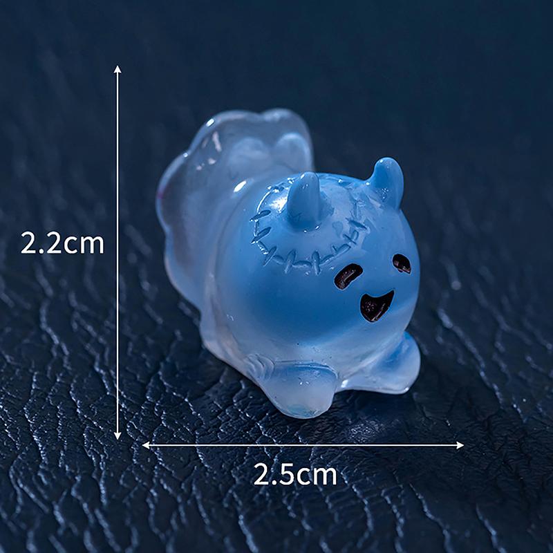 

Мини-украшение на Хэллоуин, симпатичная фигурка призрака в виде мыльных пузырей, микропейзаж, интерьер автомобиля, украшение для домашнего рабочего стола