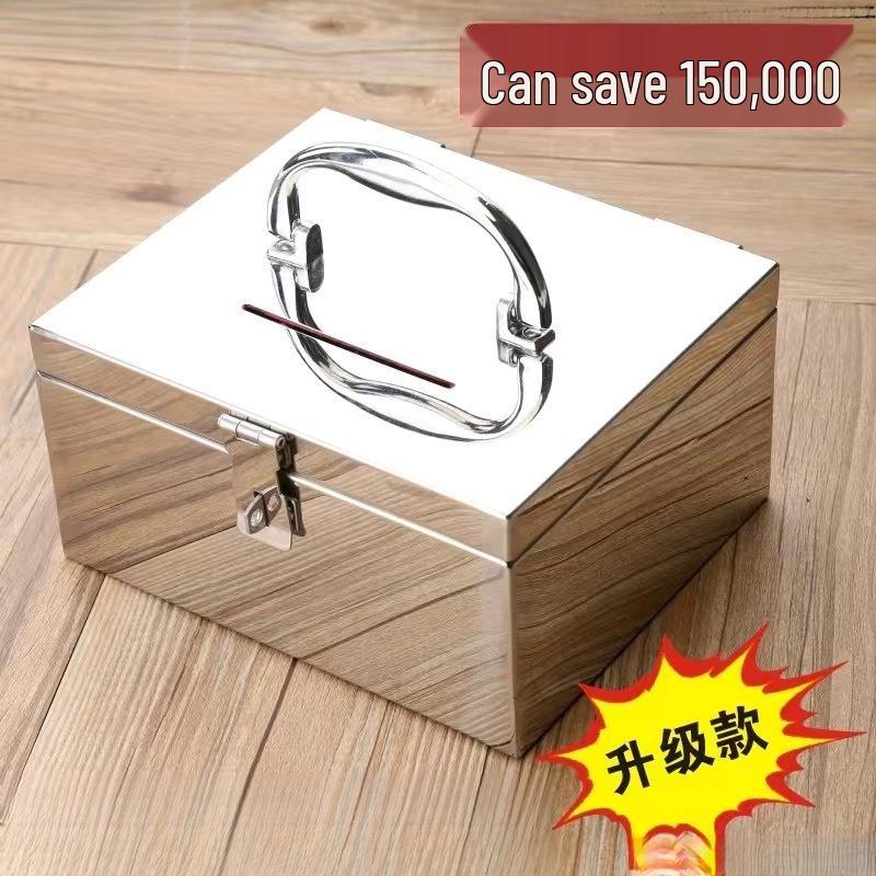 Extra Thick 304 Stainless Steel Password Money Bank Safe