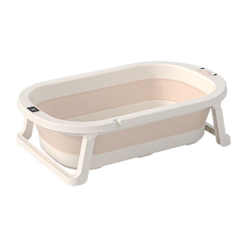 Foldable Antibacterial Toddler Bathtub – Large, Thickened Sit-in Baby Bath Basin for Newborns