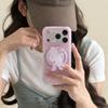 Magnetic Horse Bracket - Pink Camera Compatible with iPhone 17/16 Pro Max/15/14 Trendy Case