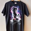 Wild Horses Amidst Lightning Retro Tee Unisex Short Sleeve Shirt S5XL Unisex T-Shirt