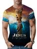 Camisetas Deportivas Casuales de Verano para Hombre Holgadas de Secado Rápido Cuello Redondo Estampado Gráfico 3D Manga Corta