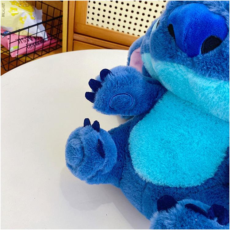 2025 Cute Cartoon Stitch Fluffy Doll Crossbody Backpack for Girls