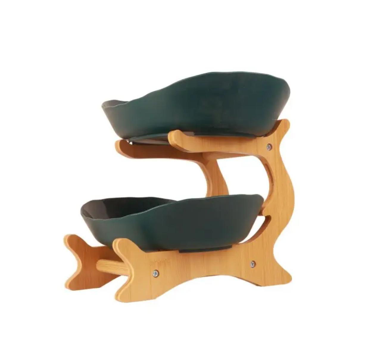 

Creative storage Wooden fruit plate Snack storage bracket Living room Home multi-layer wardrobe Bread candy storage