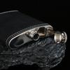 With Funnel and Cups Flagon 8 Oz Whiskey Flasks Portable Leather Texture Hip Flask  Travel