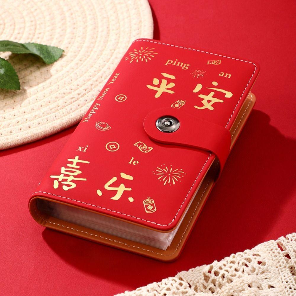 Funny 50Sheets Cash Deposit Book PU Large Capacity Money Saving Challeng Reusable Save Money Paper Money Deposit Bag New Year