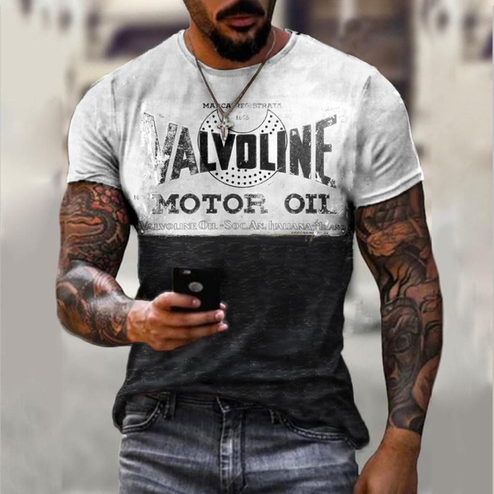 Summer New Graphic Casual Short Sleeved T Shirt For Men Oversized Streetwear 3D Digital Printing Large Size Top Tees For Male