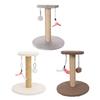 Brown Sisal Cats Scratch Post and Rest Area Cats Tree with Scratching Posts for Kittens and Small Cats