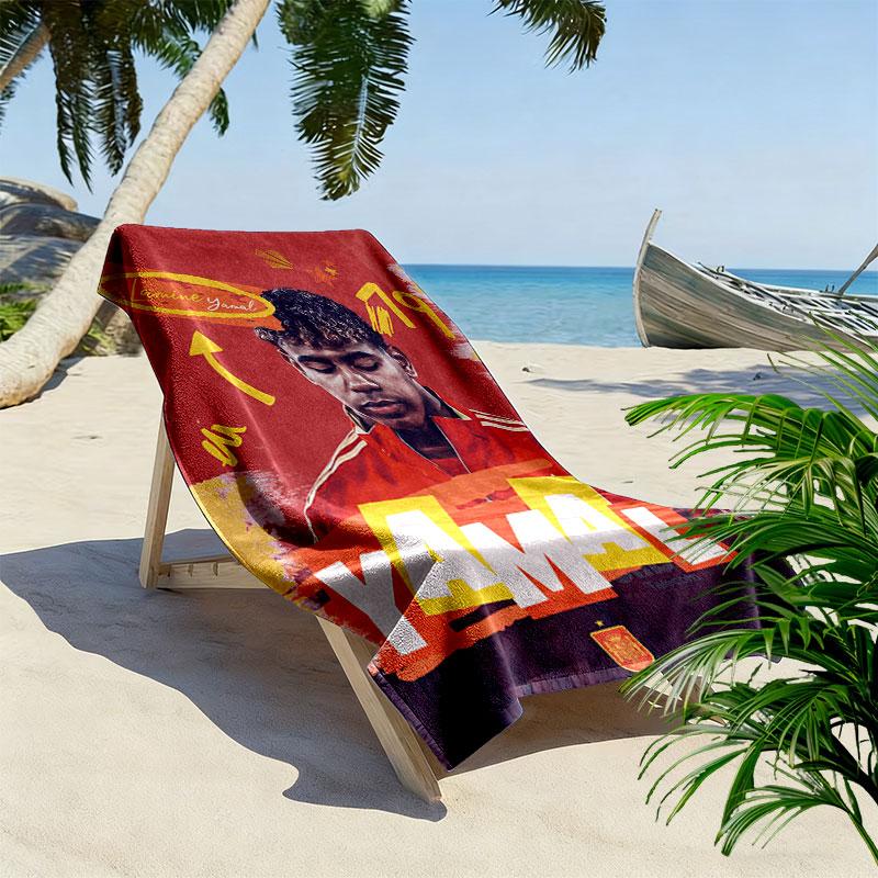 Lamine Yamal Rise Beach Towel, Large Soft Quick Dry Towel for Beach Camping Swimming