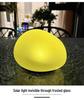 Outdoor Waterproof Solar Pebble Light: Seven-Color LED Lawn Lamp with Induction Control