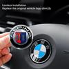 For ALPINA modified front and rear car logo cover 68mm wheel hub cover logo center cover steering wheel ABS badge accessories.