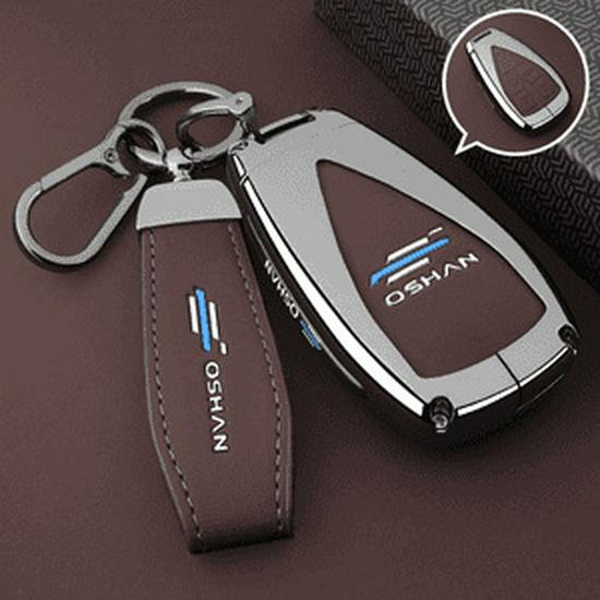 Changan Oshan 520/X5plus/X7plus/Z6 5-Button Leather Key Case - Men's Full Coverage