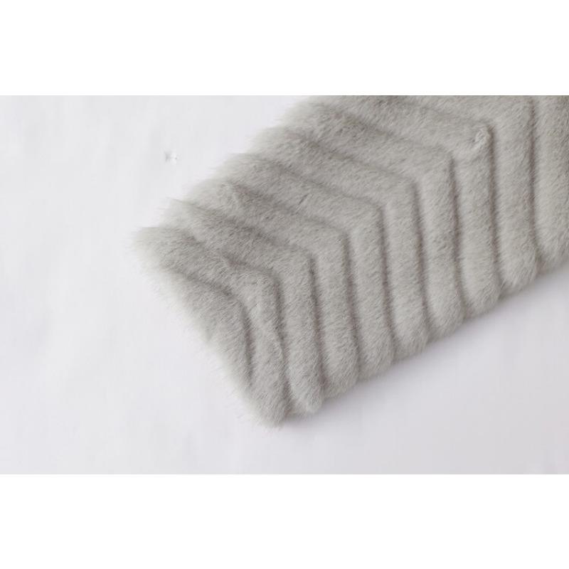 Kabát Zimní Nový široký dámský norkový kožich Ušlechtilý dámský oděv Kožený kožich