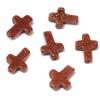 5uds/lote 12x16mm Forma de Cruz de Piedra Natural Colgantes de Cuentas Ágata Turquesa Jade Encantos Cuentas Para Pulsera DIY Pendientes Accesorios