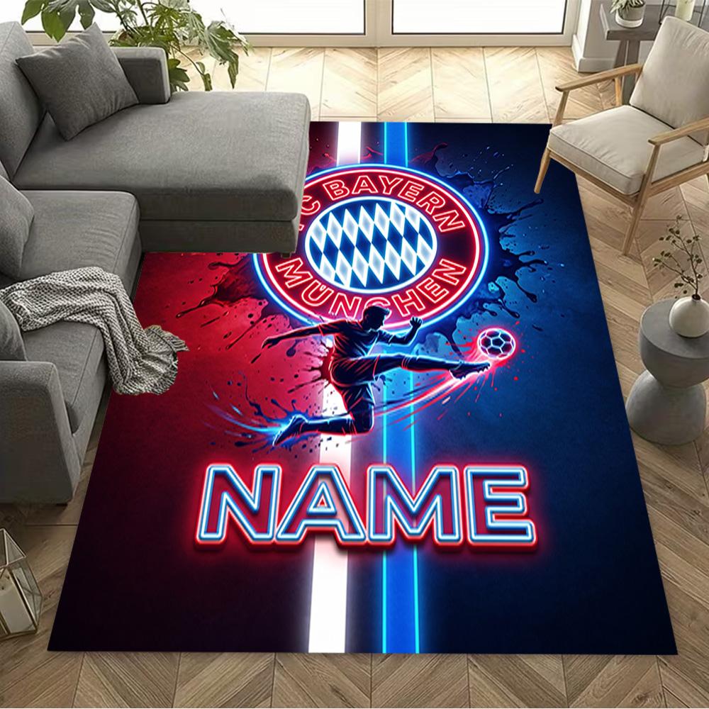 Bayern Munich Fan Artwork Carpet Suitable for Game Room Entryway Kitchen Outdoor Anti-slip Rug Decorate Offices Wedding Party Gift