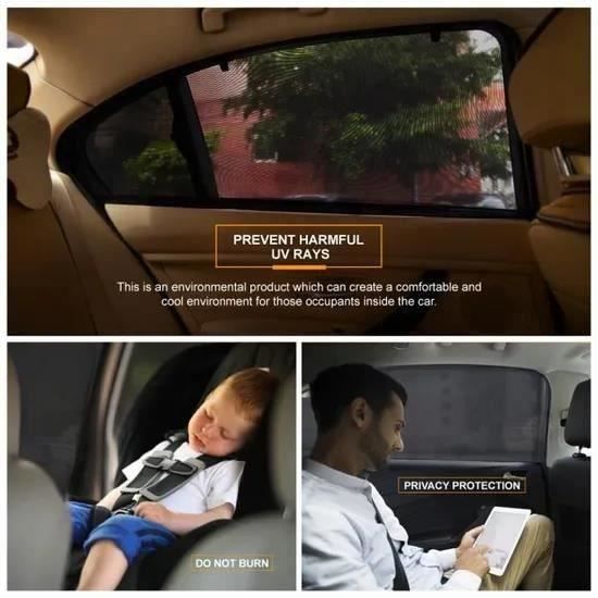 YD 2Pcs Pare-Soleil Voiture SPF Grand pour Bébé-Bloquer les Rayons UV - Protégez Votre Enfant et Animaux