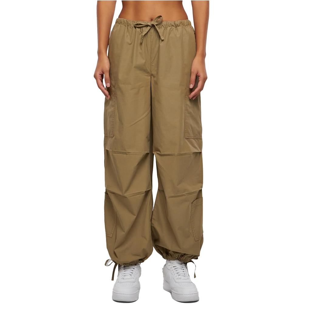 Urban Classics Womens/Ladies Cotton Parachute Cargo Trousers