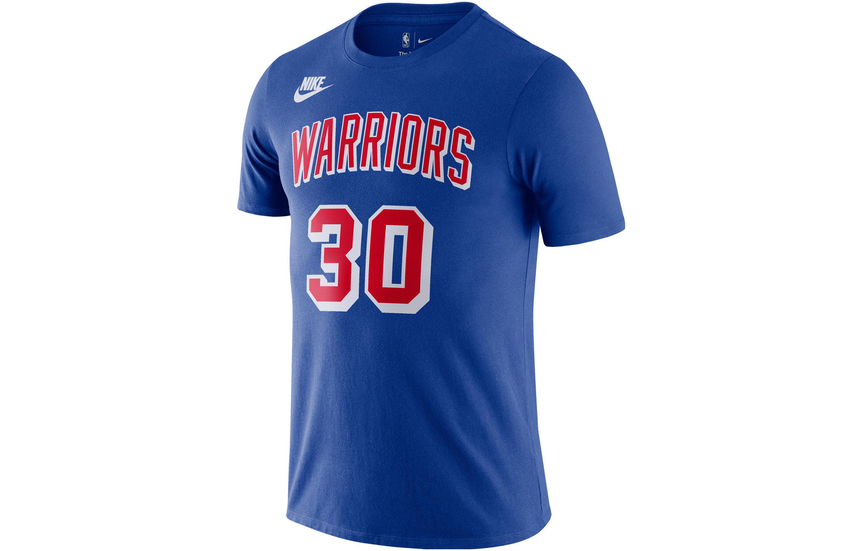 

Nike NBA T Shirts Men s Blue Crew Neck Moderate Straight Fit DA7342-401 L