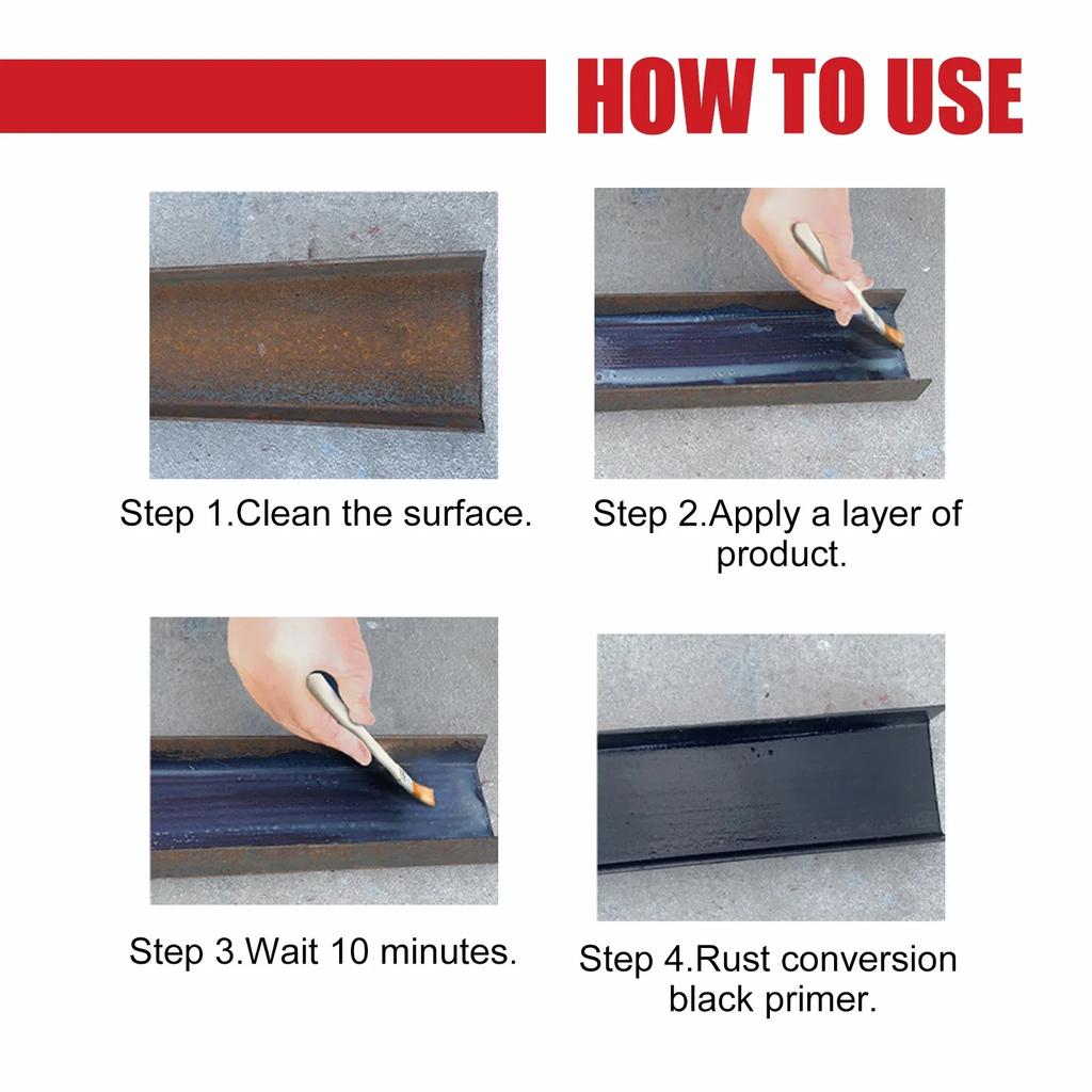100ml Car Chassis Rust Converter Multi Purpose Water Based Metal Rust Remover Repair Protect Iron Metal Surfaces Maintenance