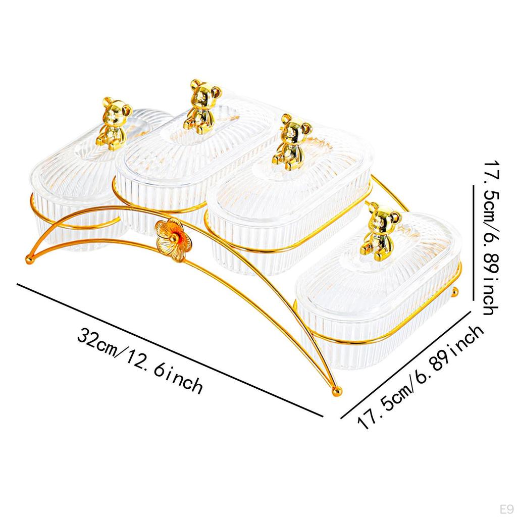 Appetizer Tray for Dried Fruits, Divided Serving Dish Kitchen and Living Room