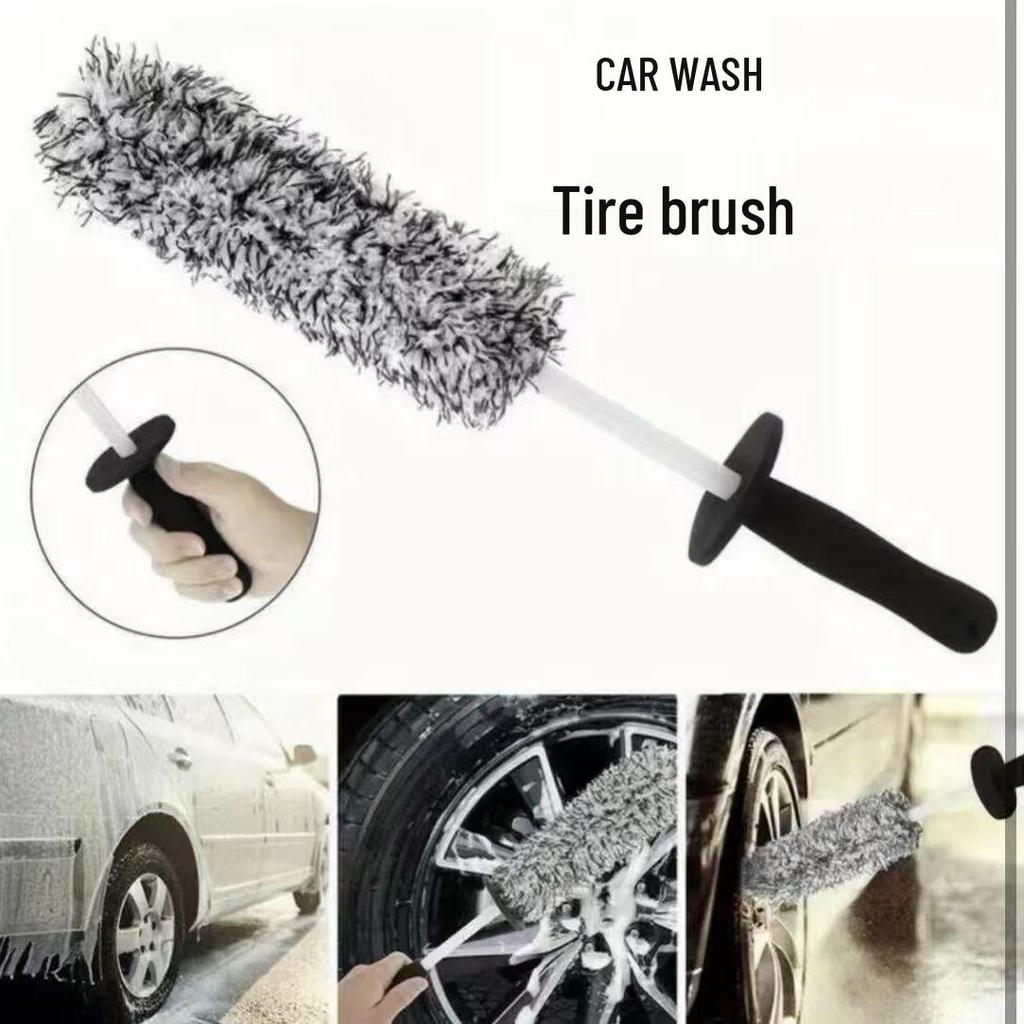 Ultra-Fine Fiber Car Wheel & Tire Cleaning Brush - No Scratch, Soft Detailing Tool