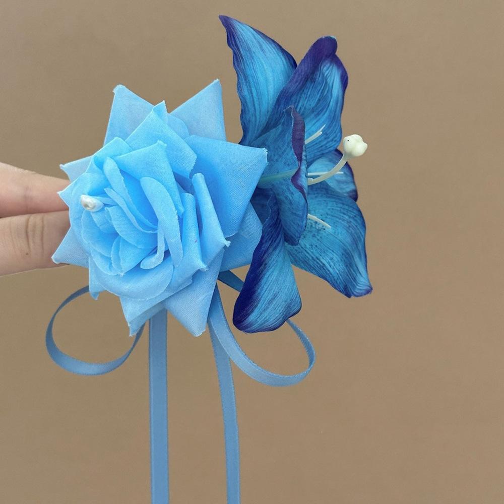 

Simulated Lily Flower Hair Clip Super Fairy Headpiece New Travel Seaside Vacation Trendy Duckbill Side