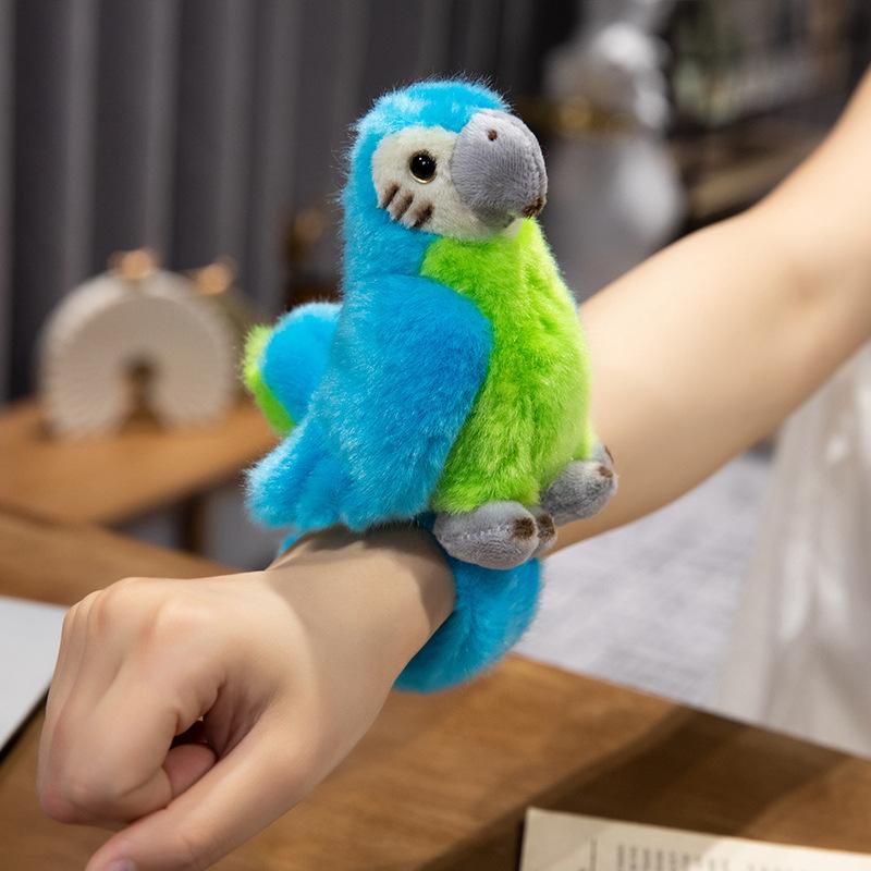 Parrot Dolls Flamingo Parrots Bracelets On Bicycles and Dolls Stand Shoulder Plush Toys