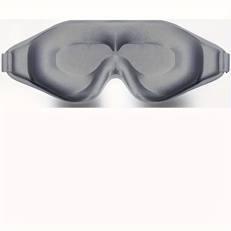 

3D контурная маска для сна - Мягкая светоблокирующая повязка на глаза с регулируемым ремешком для сна, путешествий, ночной смены, йоги и медитации 1pc серый