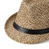 Straw Hat Men's Fashion Sunshade Top Hat Women's British Retro Jazz Hat Gentleman's Hat Sun-proof Hat
