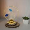 Iron Crafts Round Plant Candlestick Decorative Metal Aromatherapy Holder  Coffee Table