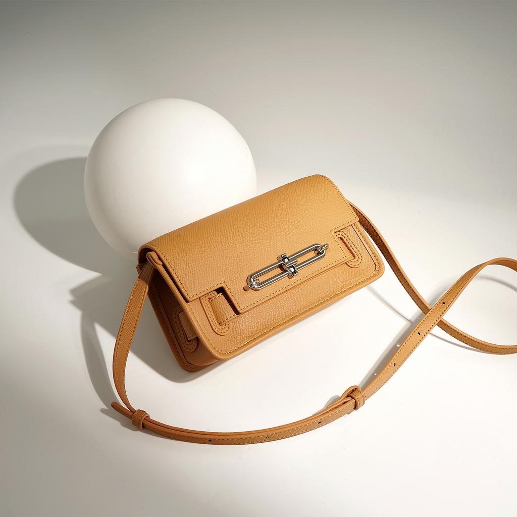 Frühlingsleder Schweinenasentasche, Einfaches Pendeln, Lässig und Vielseitig, Einzelschultertasche, Leder Umhängetasche, Kleine quadratische Tasche