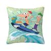 P-Phineas And F-Ferbs Pillow Case Morden Pillow Cover Polyester Design Cushion Cover Pillowcases For Chair Sofa Home Decoration