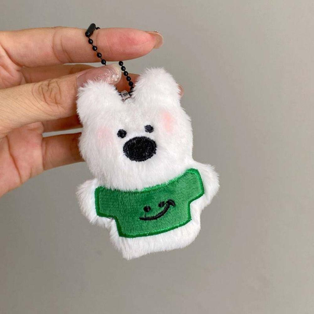 West Highland White Terrier White Puppy Plush Pendant Bag Pendant Plush Toy Hanging Accessory