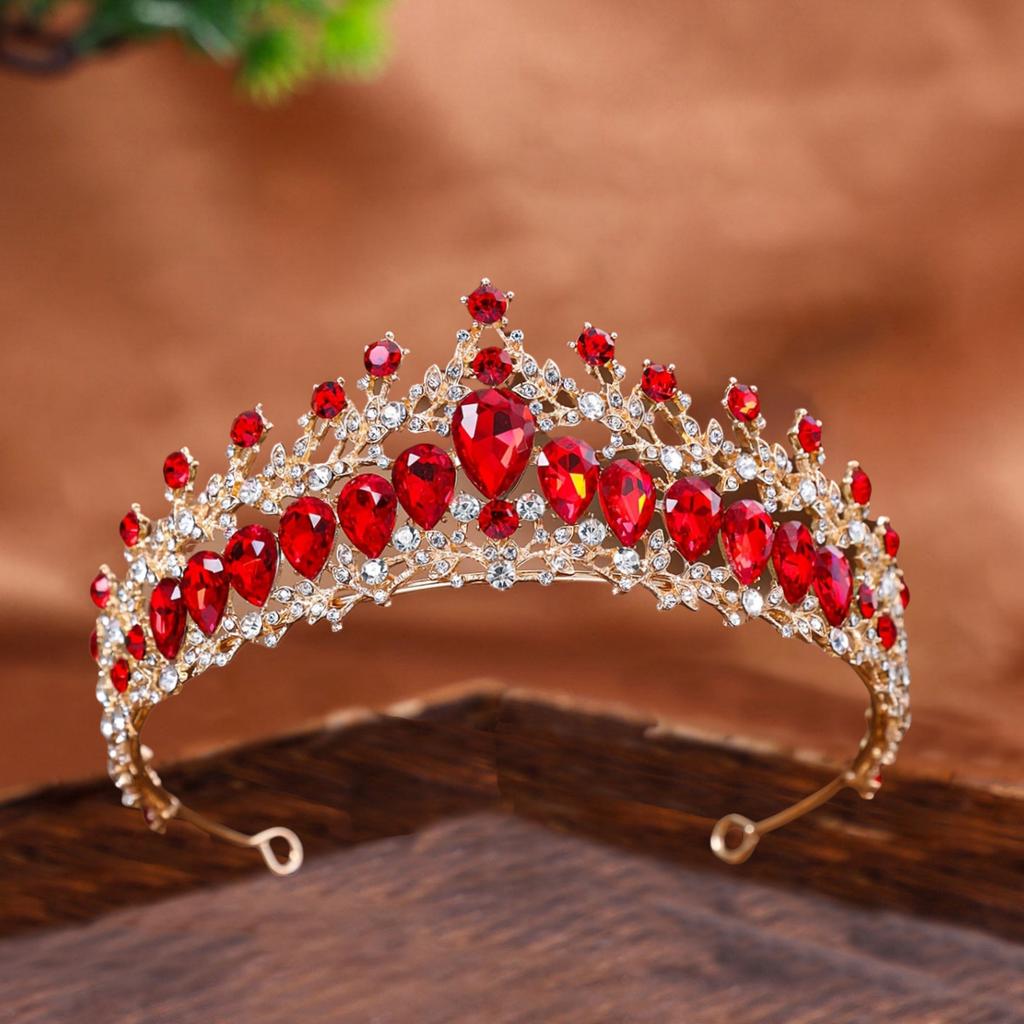 Bride's Water Diamond Crown Headwear European and American Wedding Crowns Wedding Dress Accessories Banquet Styling Updo and Headband Accessories